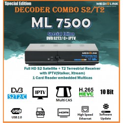 Decoder digitale Combo Medialink ML7500 DVB Sat iptv H265